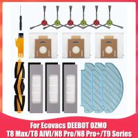 Accessory Kit Replacement for Ecovacs DEEBOT OZMO T8 T9 Series T8 AIVI T8 Max N8 Pro/N8 Pro+ Robot Vacuum Cleaner