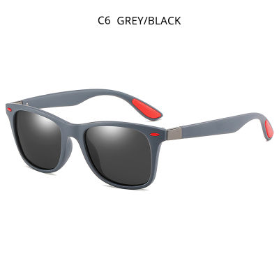 HOOBAN Classic Square Polarized Sunglasses Men Women Fashion Brand Designer Sun Glasses Male Retro Black Drivers Eyewear UV400