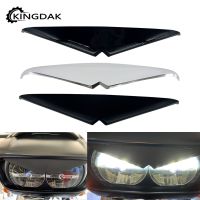 Motorcycle Headlight Trim Headlamp Eyebrow Eyelid Upper Tip Cover Visor Accent For Harley Road Glide Special FLTRX 2015-2023