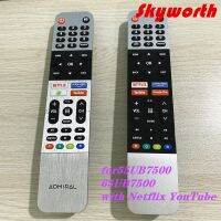 Skyworth Coocaa 43S3N สมาร์ททีวีรีโมทคอนล Netflix Youtube Skyworth พร้อมด้วย Voice Assistant Fernbedienung 55UB7500และ65UB7500 ,TB5000, UB5100, UB5500 Series Skyworth UB5 Series (43UB5500 43UB5550 43UB5560 50UB5500 50UB5550 50UB5560 55UB550