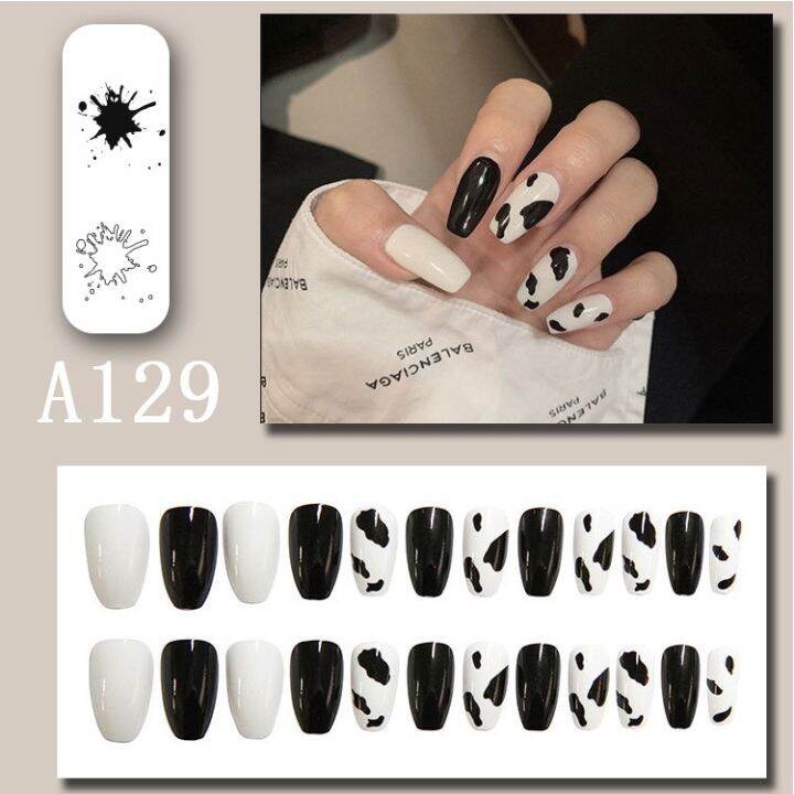 hot-new-products-24-false-nails-for-nail-decoration-false-nails-with-glue