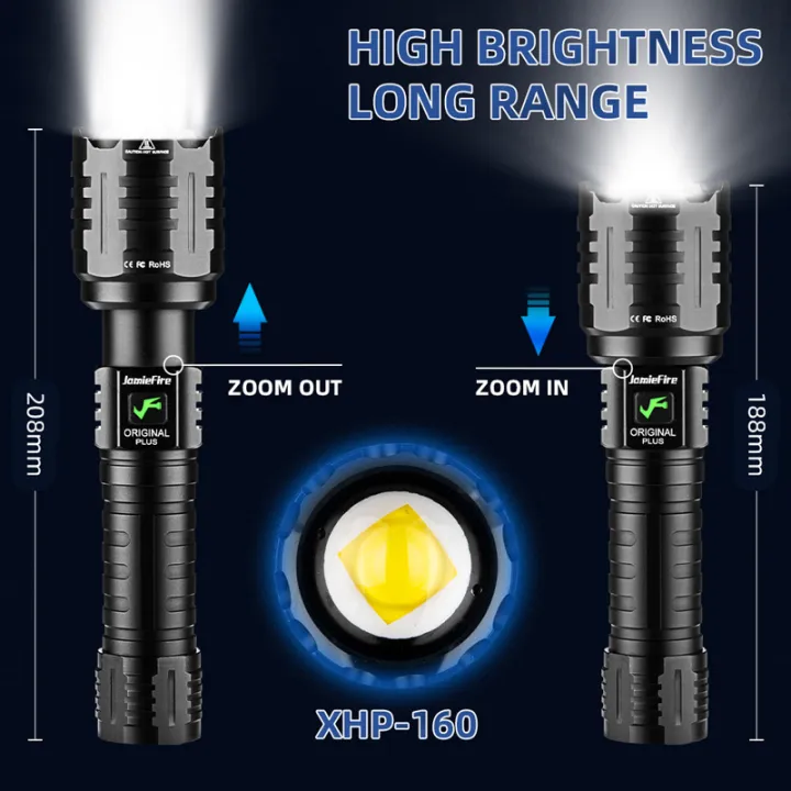 xhp160-16-core-xlamp-led-flashlight-ultra-bright-portable-aluminum-lantern-with-tail-emergency-safety-hammer-tactial-zoom-lamp