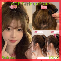 WQP Fashion Store สายรัดผมยางมัดผมหางม้าสูงสำหรับผู้หญิง,สายรัดยางรัดคาดผมแบบเกาหลีเครื่องประดับผมสำหรับเด็กผู้หญิง