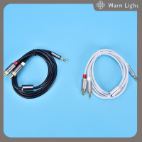 Warm Light สาย RCA 3.5มม.ชายถึง2RCA AUDIO STEREO Y Splitter CABLE สำหรับแท็บเล็ตพีซี