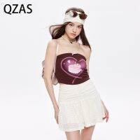 ~Qzas Hottie เสื้อกั๊ก พิมพ์ลาย เซ็กซี่ N3279