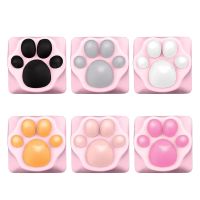 DIY Mechanical Keyboard Aluminum Alloy Key Personality Lovely Paw Artisan Cat Paw Pad Keycap for cherry MX