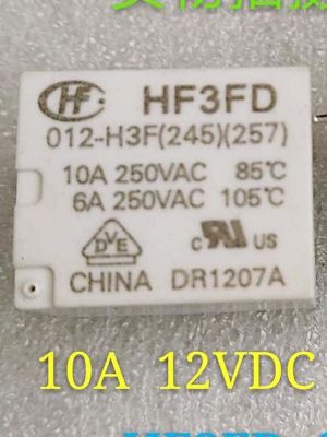 【YF】┅  2 12V Relay HF3FD 012-H3F 12VDC 10A 4Pins