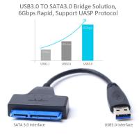 USB 3.0 to Sata Converter Cable  สาย USB3.0 to SATA สายแปลง USB USB 3.0 อะแดปเตอร์ซาต้าสาย  ส่งถ่ายข้อมูลได้รวดเร็ว รองรับ2.5Inch HDD/SSD SATA HARD DRIVE  A40