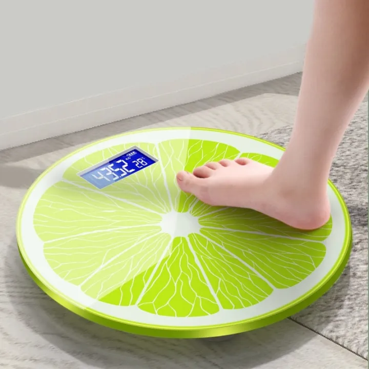 Cartoon Lemon Pattern Bathroom Scales For Weighing Body Weight Scale  Electronic Household Balance Floor Smart Digital Scales | Lazada PH
