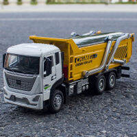 1:32 City Muck Truck Dump Truck ดึงกลับเสียงและแสงสามารถเปิดประตูของเล่นเด็ก