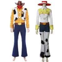 Anime Toy Woody Cowboy Clothes Suit Jessie Cosplay Costume Adult Kids Top Pants Woman Man Party Carnival Halloween Costume