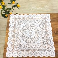 【CW】 oval Embroidery drink place mat wedding pad placemat cup mug gift coaster dining doily kitchen