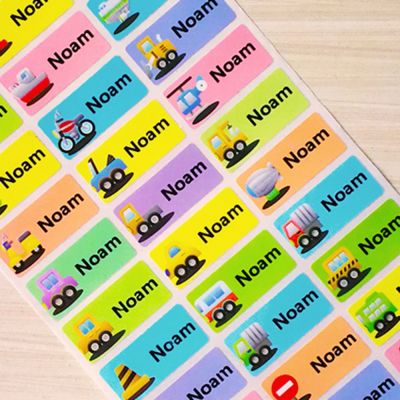 hot！【DT】✹□❇  Personalized Sticker Cartoon Custom Name Stickers Children School Stationery Labels Customize Paper Tag Label
