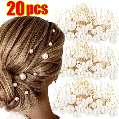 【CC】❃✴  20pcs Bridal U-shaped Pin Metal Barrette Clip Hairpins Rhinestone Wedding Hairstyle Design Tools Hair Accessories