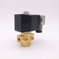 GOGO 50bar 90bar 2 way Brass water high pressure solenoid valve normally open 1/4" 380V 220V PG-01K GPG-M02K NO with plug type Plumbing Valves