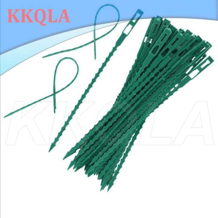 qkkqla-50pcs-plastic-plant-cable-ties-reusable-tools-garden-grow-kit-tree-climbing-support-gardening-planter-13-5cm-17cm