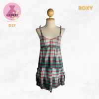 Roxy colourful dress size xs เดรสสายเดี่ยว (ความยาววัดจากอก)