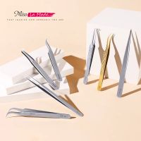 VETUS Professional Eyelash Extension Tweezers 11 types 5pcs/10pcs Volume Stainless Steel Accurate Curved Tweezer Set