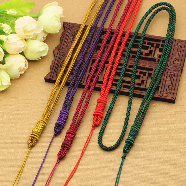 น้ำผึ้ง Wax Lanyards ตรง DIY ถัก Yupe Lanyards สร้อยคอ Yupe Lanyards