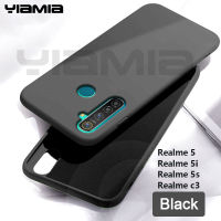 Yiamia Liquid ซิลิโคนสำหรับ Realme 5 5i 6i 5S C3 9i OPPO A36 A76 A96บางกรณีกันกระแทกอ่อน Candy ปกหลังสำหรับ Realme C3โทรศัพท์กรณี