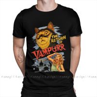 High Quality Men The Return Of Vampurr Black T-Shirt Halloween Herror Pure Cotton Shirt Tees Harajuku Tshirt