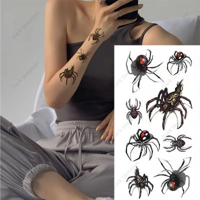 【cw】Waterproof Temporary Tattoo Sticker Finger Wrist Flash Fake Tattoos Small Paste Body Art Tattoos Line Lip Print Flowers Women ！