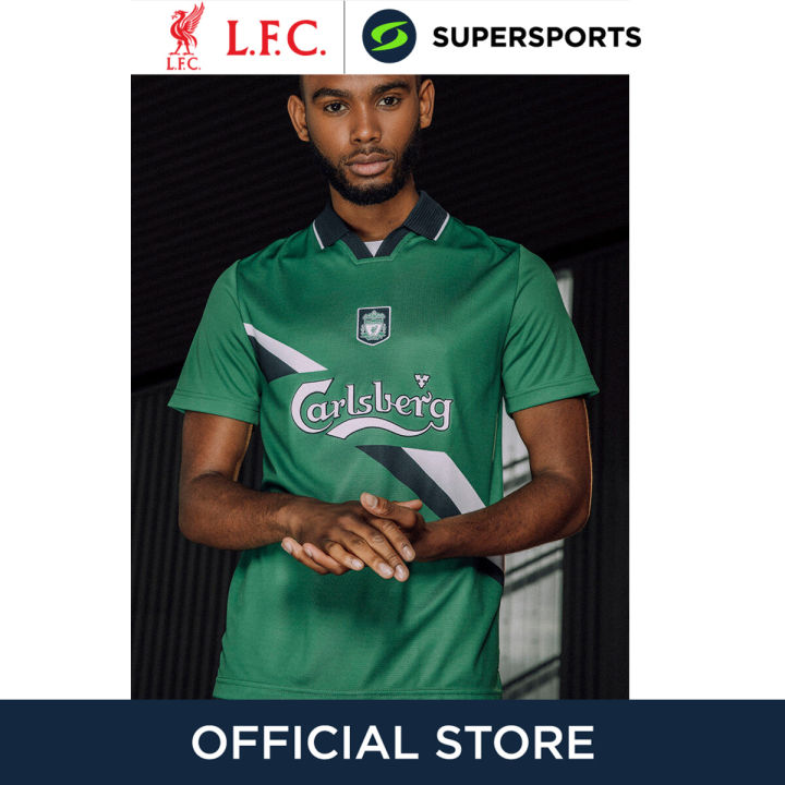 LFC-Retail Liverpool FC Retro 1999-2000 Green Away Jersey, M