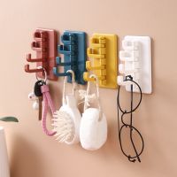 Household ABS Creative Organ Hook/ Kitchen Wall Nail-free Door Hanging Clothes Hook/ Multi-function Bathroom Wall Without Trace Stickhook