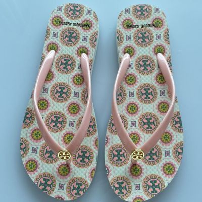 Original foreign trade export summer new TB flip-flops non-slip comfortable all-match womens slippers printed womens sandals