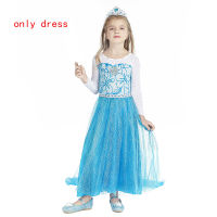 Halloween Elsa Anna Dress Girls Costume Fancy Party Princess Cosplay Dresses Childrens Christmas Birthday Clothing Set 3-10Y