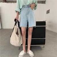 Genayooa Streetwear Biker Shorts Women Korean Style 2021 Summer Cotton Denim Shorts Jeans High Waist Cool Short Feminino Chic