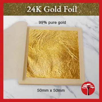 Original 24K 100% Edible Gold Leaf Transfer Sheets - Premium Quality