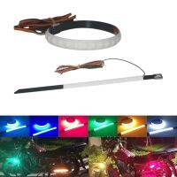 ❐◊✈ Motorcycle LED Strip Light Turn Signal Indicator Lights Flashing Driving Lighting 3014LED 25CM Moto Decoration Accessories