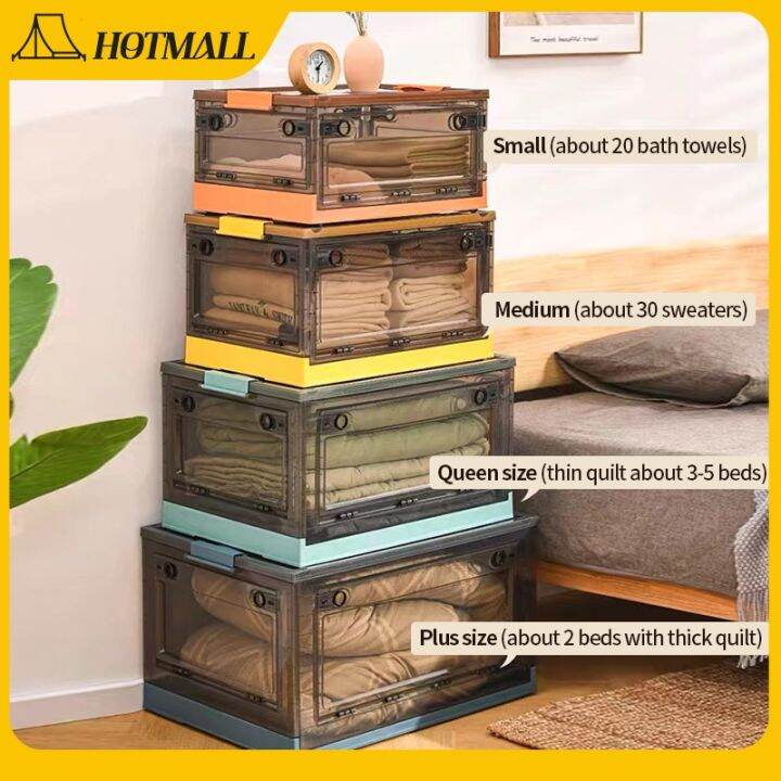 Transparent Foldable Storage box Waterproof Plastic Storage Box For