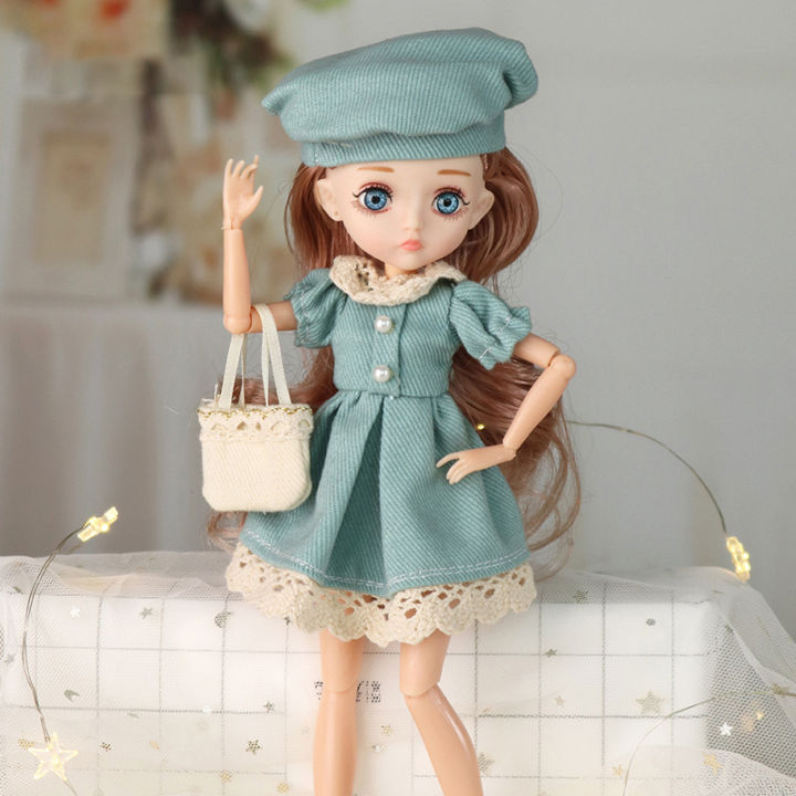26cm-16-bjd-doll-with-clothes-blue-3d-eyes-11-movable-joints-eyelashes-long-hair-wig-dress-up-diy-toy-for-girls-fahsion-gift