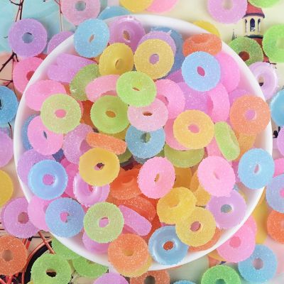 15Pcs donuts heart Candy Charms for Slime DIY Polymer Filler Addition Slime Accessories Toys Modeling Clay Kit for Children