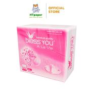 HOẢ TỐC Gói 100 tờ khăn giấy vuông Bless You Cao Cấp 33x33cm - HTPaper