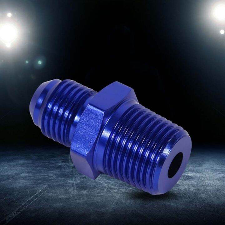 SAGUA Universal 1/8 NPT Fast Flow Fitting Blue Male Straight Adapter