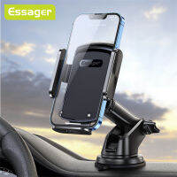 ESSAGER EasyTok ที่ยึดโทรศัพท์ในรถรถกึ่งมีที่ล็อกได้,ที่ยึดโทรศัพท์นำทางติดรถยนต์แบบกึ่งอัตโนมัติ