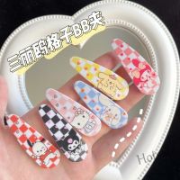 【hot sale】ↂ C05 New Sanrio Striped Pattern Hair Clip Cute Cartoon Hello Kt Bb Clip Hair Clips for Kids Women Hair Clip Hair Accessories