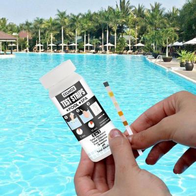 5-in-1Water Test Strips Swimming Pool Spa Test Strips Chlorine Bromine PH Alkalinity Hardness Test Tools Accessories Inspection Tools