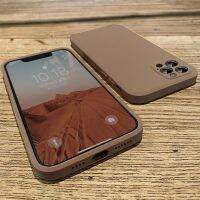 【CC】 Capa de telefone quadrada silicone líquido macio iPhone 14 11 12 13 Pro XS XR Max Mini 7 8 2 X Plus 3CG Novo