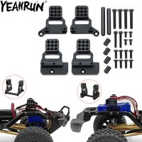 YEAHRUN 4PCS Metal Front Rear Shock Absorber Towers Mount for 1/18 RC Crawler TRX4M Bronco Defender Upgrade Parts  Power Points  Switches Savers