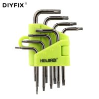 DIYFIX แบบพกพา Torx Key Star ประแจไขควงชุด T5 T6 T7 T8 T9 T10 T15 T20 สำหรับ MacBook/Xbox one/PS4/HDD ซ่อมเครื่องมือชุด-pangyh