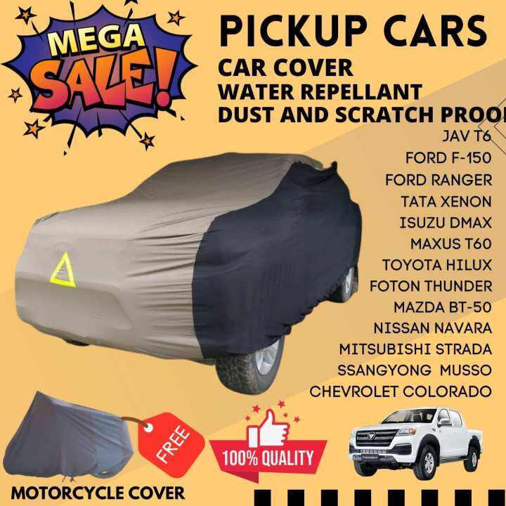 CAR COVER PICK UP WATER REPELLANT FREE MOTOR COVER NAVARRA HI LUX