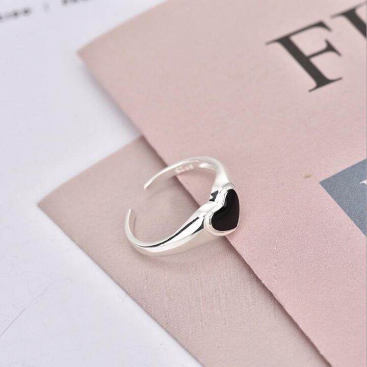 cactu-women-tears-expression-ring-tiny-gift-heart-finger-chain-creative-charm-fashion-silver-color-jewelry