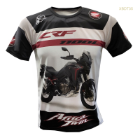 New！2023！Honda CRF 1100L African Twin Adventure 3D Printed Motorcycle T-shirt 2019 2020 CRF African Twin High quality products （Freeprinting of names）