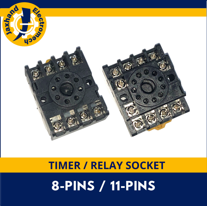 Timer / Relay Socket 8pins 11pins, Small / SALE / JAXHAND Lazada PH