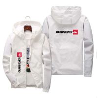 Quiksilver เสื้อกันลมมีซิปสำหรับผู้ชาย,แจ็คเก็ตมีฮู้ดเสื้อแจ็คเก็ตบอมเบอร์2022ใส่สบายในฤดูใบไม้ผลิใบไม้ร่วงใส่ทำงาน