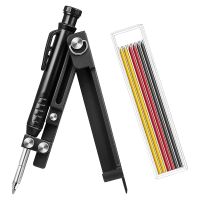 Multifunctional Scribe Tool Construction Pencils Carpentry Tools With Deep Hole Pencil DIY Woodworking Scriber